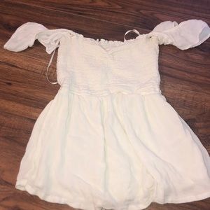 White off the shoulder top.